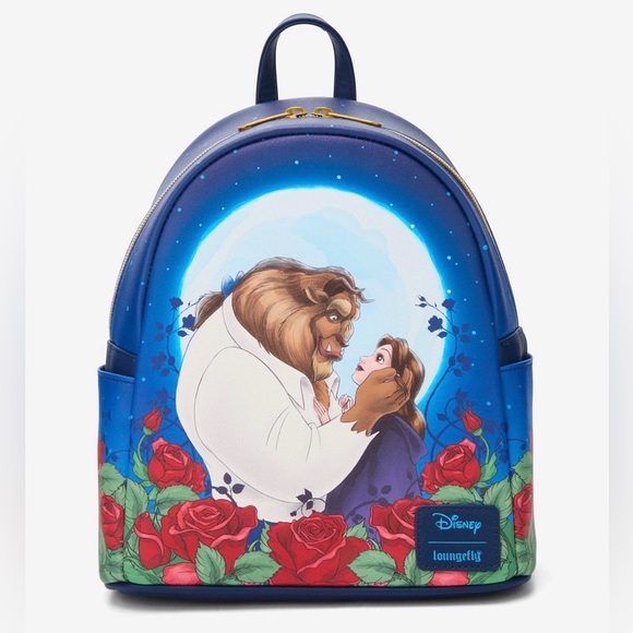 Loungefly Handbags - New Loungefly Disney Beauty and the Beast Moonlight Gaze Backpack.
